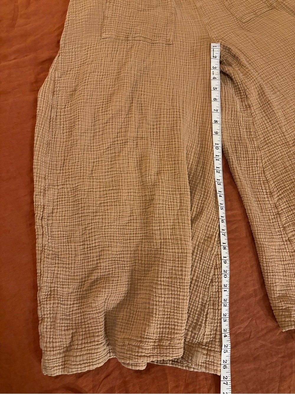 Free People Cyprus Ave Mustard Wide-Leg Cotton Overalls SZ XS - Picture 8 of 16